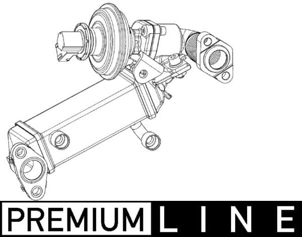 MAHLE ORIGINAL Chladič pre recirkuláciu plynov CE 9 000P 1
