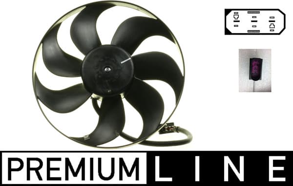 MAHLE ORIGINAL Ventilátor chladenia motora CFF 11 000P 1