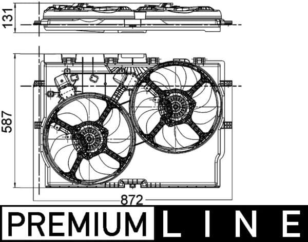 MAHLE ORIGINAL Ventilátor chladenia motora CFF 228 000P 1