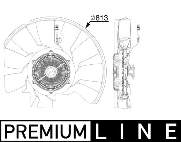 MAHLE ORIGINAL Ventilátor chladenia motora CFF 521 000P 1