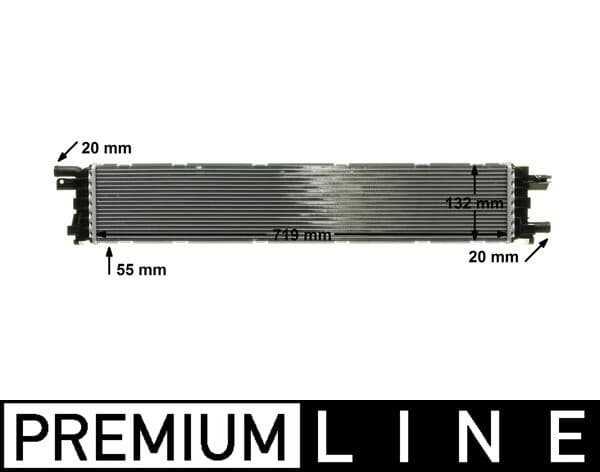 MAHLE ORIGINAL Nízkoteplotný chladič, chladič turbodúchadla CIR 12 000P 1