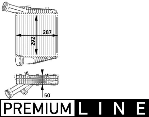 MAHLE ORIGINAL Chladič plniaceho vzduchu CI 142 000P 1