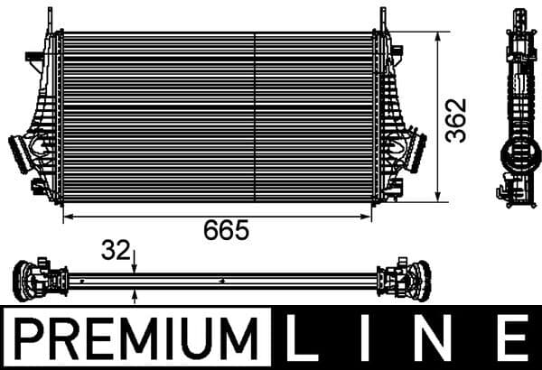 MAHLE ORIGINAL Chladič plniaceho vzduchu CI 191 000P 1