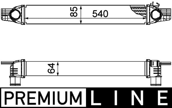 MAHLE ORIGINAL Chladič plniaceho vzduchu CI 194 000P 1