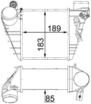 MAHLE ORIGINAL Chladič plniaceho vzduchu CI 22 000S 1