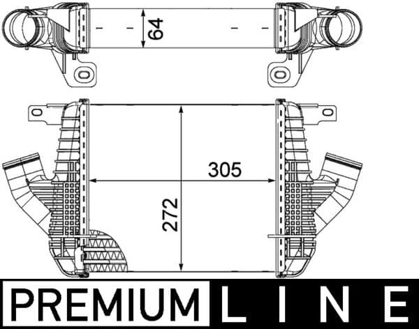 MAHLE ORIGINAL Chladič plniaceho vzduchu CI 237 000P 1