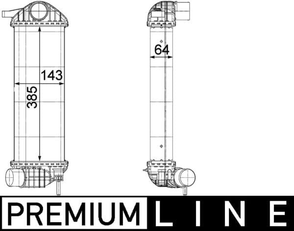 MAHLE ORIGINAL Chladič plniaceho vzduchu CI 243 000P 1