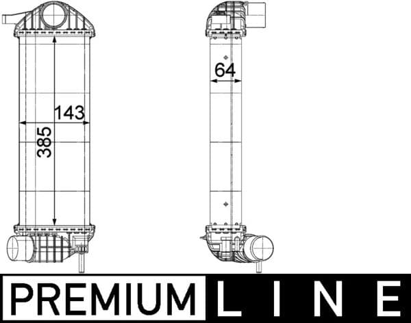 MAHLE ORIGINAL Chladič plniaceho vzduchu CI 244 000P 1