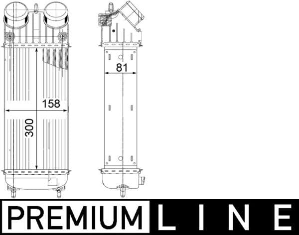 MAHLE ORIGINAL Chladič plniaceho vzduchu CI 265 000P 1