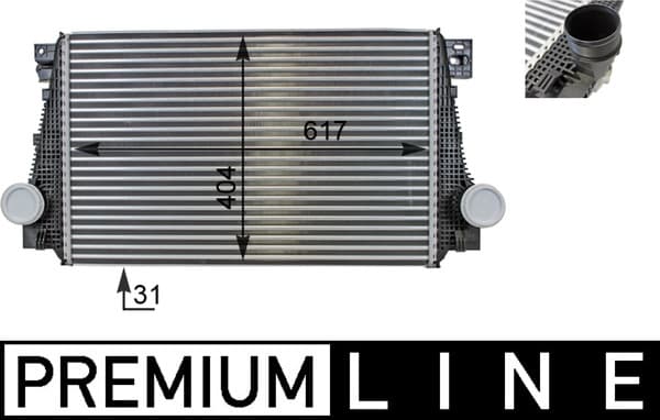 MAHLE ORIGINAL Chladič plniaceho vzduchu CI 29 000P 1