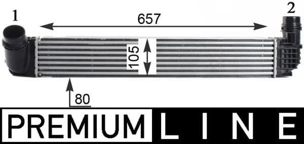 MAHLE ORIGINAL Chladič plniaceho vzduchu CI 314 000P 1