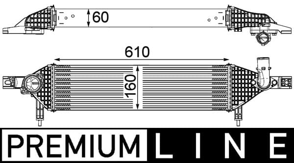 MAHLE ORIGINAL Chladič plniaceho vzduchu CI 320 000P 1