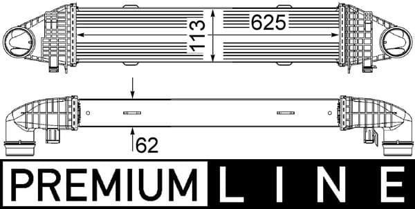 MAHLE ORIGINAL Chladič plniaceho vzduchu CI 356 000P 1