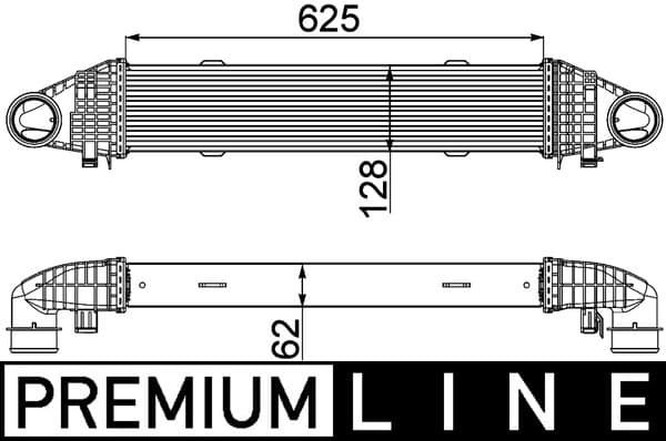 MAHLE ORIGINAL Chladič plniaceho vzduchu CI 358 000P 1