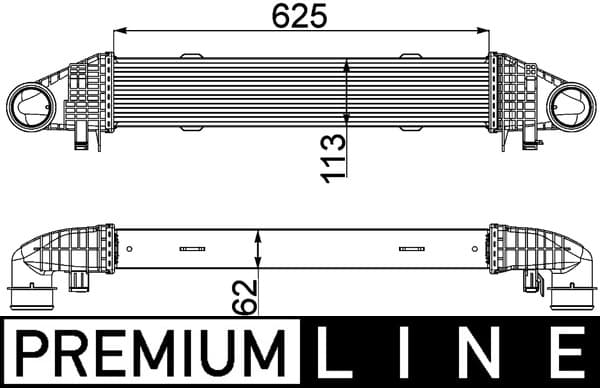 MAHLE ORIGINAL Chladič plniaceho vzduchu CI 359 000P 1