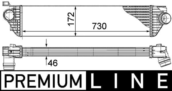 MAHLE ORIGINAL Chladič plniaceho vzduchu CI 386 000P 1