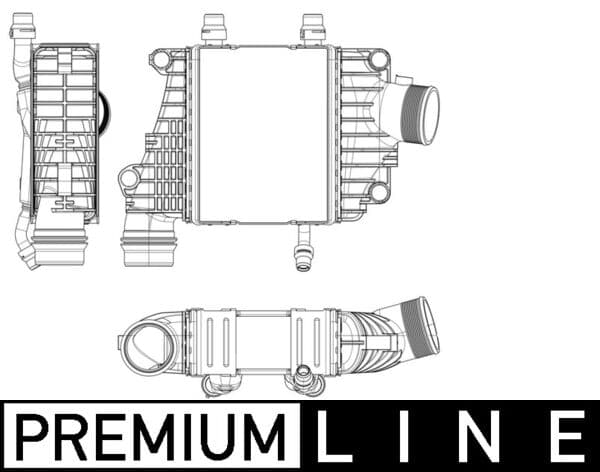 MAHLE ORIGINAL Chladič plniaceho vzduchu CI 410 000P 1