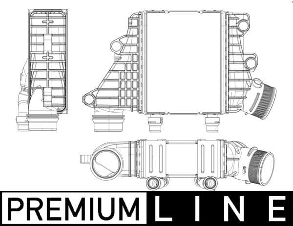 MAHLE ORIGINAL Chladič plniaceho vzduchu CI 412 000P 1