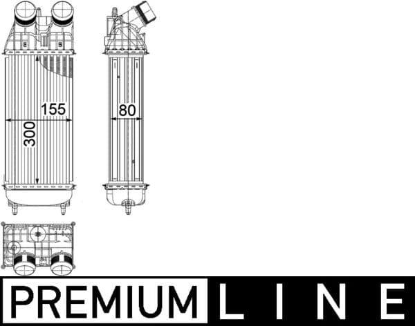 MAHLE ORIGINAL Chladič plniaceho vzduchu CI 419 000P 1