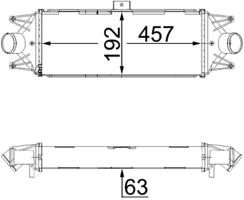 MAHLE ORIGINAL Chladič plniaceho vzduchu CI 438 000S 1