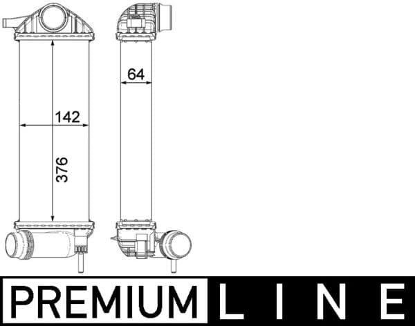 MAHLE ORIGINAL Chladič plniaceho vzduchu CI 477 000P 1