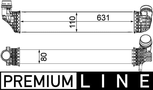 MAHLE ORIGINAL Chladič plniaceho vzduchu CI 478 000P 1
