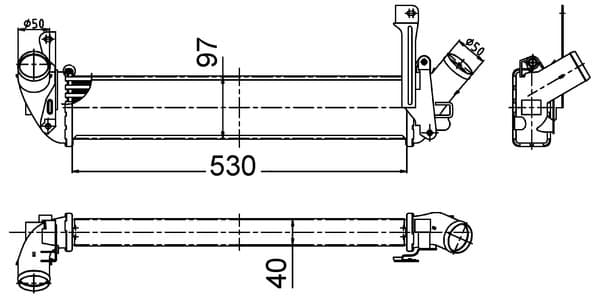 MAHLE ORIGINAL Chladič plniaceho vzduchu CI 506 000S 1