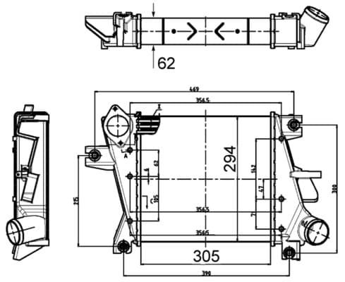 MAHLE ORIGINAL Chladič plniaceho vzduchu CI 507 000S 1