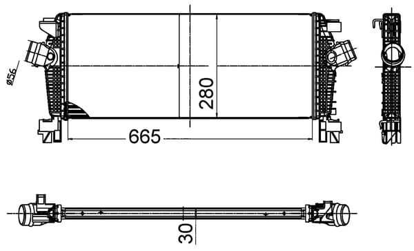 MAHLE ORIGINAL Chladič plniaceho vzduchu CI 509 000S 1