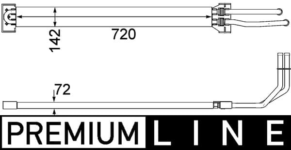 MAHLE ORIGINAL Chladič oleja riadenia CLC109000P 1