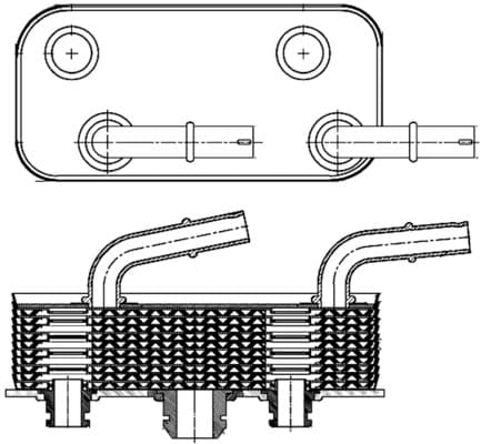 MAHLE ORIGINAL Chladič oleja automatickej prevodovky CLC 180 000S 1