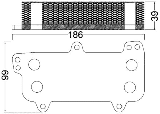 MAHLE ORIGINAL Chladič motorového oleja CLC 187 000S 1