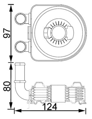 MAHLE ORIGINAL Chladič motorového oleja CLC 193 000S 1
