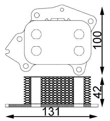 MAHLE ORIGINAL Chladič motorového oleja CLC 194 000S 1