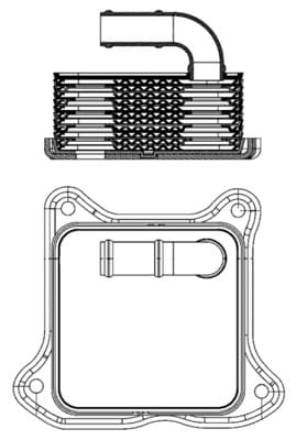 MAHLE ORIGINAL Chladič motorového oleja CLC 2 000S 1