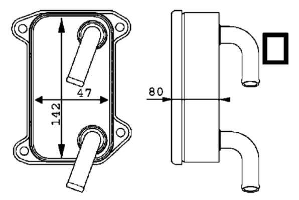 MAHLE ORIGINAL Chladič motorového oleja CLC 40 000P 1