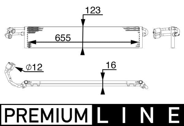 MAHLE ORIGINAL Chladič oleja automatickej prevodovky CLC 71 000P 1