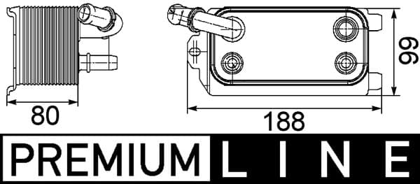 MAHLE ORIGINAL Chladič oleja automatickej prevodovky CLC 72 000P 1