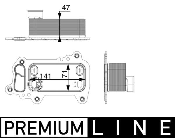 MAHLE ORIGINAL Chladič motorového oleja CLC 79 000P 1
