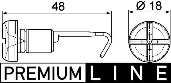 MAHLE ORIGINAL Skrutka, uyáver chladiča CRX 49 000P 1