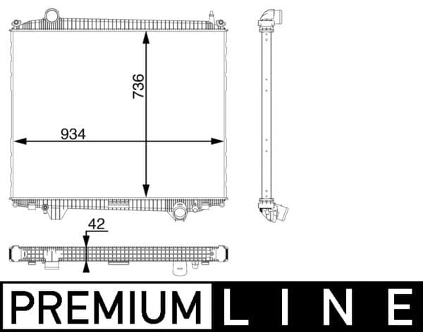 MAHLE ORIGINAL Chladič motora CR 102 000P 1