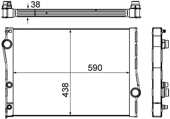 MAHLE ORIGINAL Chladič motora CR 1049 000S 1