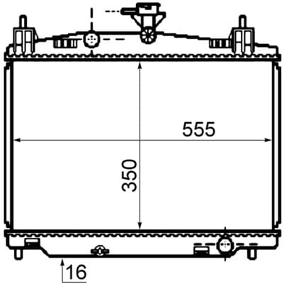 MAHLE ORIGINAL Chladič motora CR 1071 000S 1