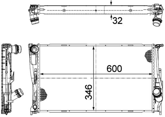 MAHLE ORIGINAL Chladič motora CR 1083 000P 1