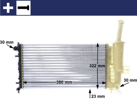 MAHLE ORIGINAL Chladič motora CR 1108 000S 1