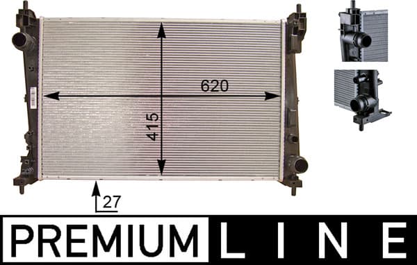 MAHLE ORIGINAL Chladič motora CR 1112 000P 1
