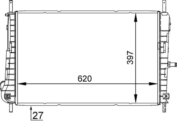 MAHLE ORIGINAL Chladič motora CR 1347 000S 1