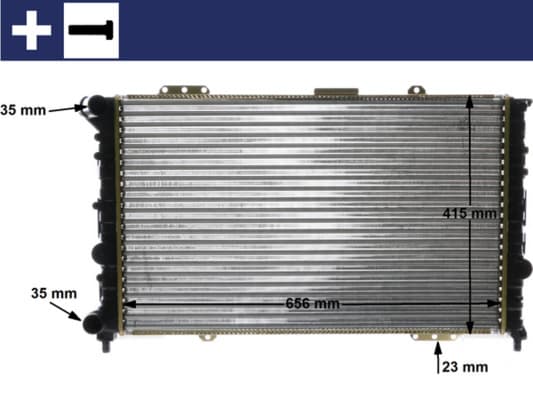 MAHLE ORIGINAL Chladič motora CR 1410 000S 1