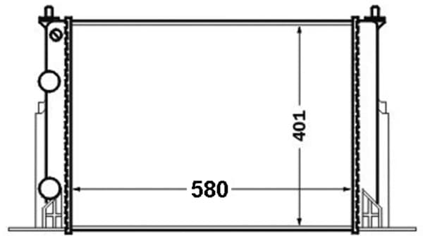 MAHLE ORIGINAL Chladič motora CR 1450 000S 1
