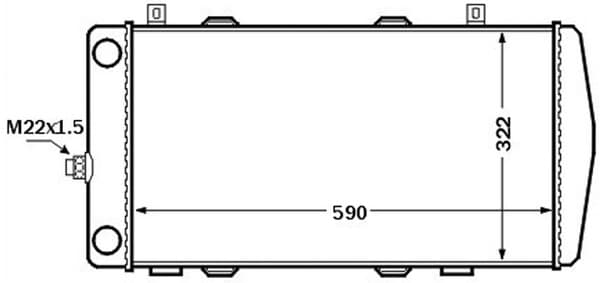 MAHLE ORIGINAL Chladič motora CR 1513 000S 1